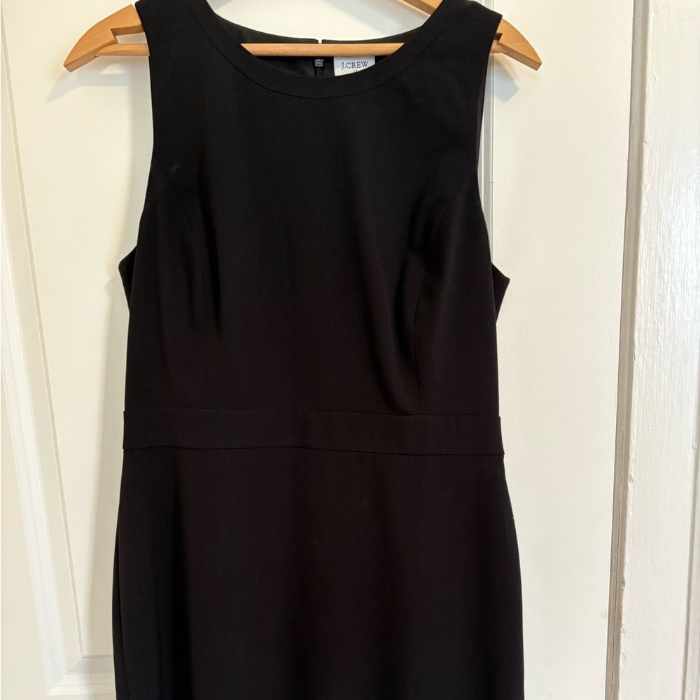 J. Crew Classic Black Midi Dress
